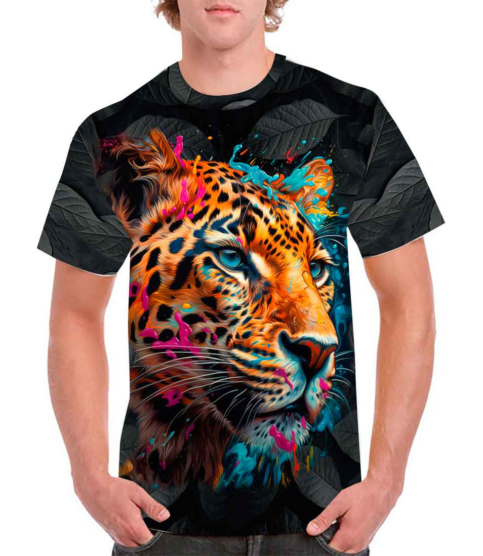 Playera de jaguar full print