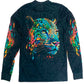 Full print sublimated flower skull T-shirt
