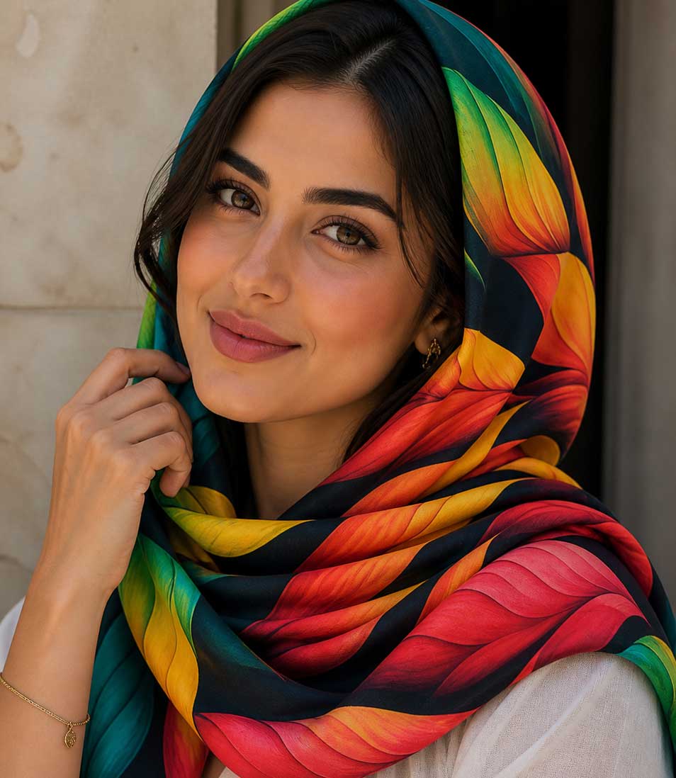 Mascada hoja colores