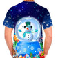 Full print sublimated flower skull T-shirt