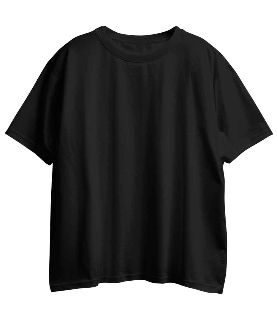 Playera negra oversize