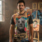 Playera Santo lucha libre full print sublimada
