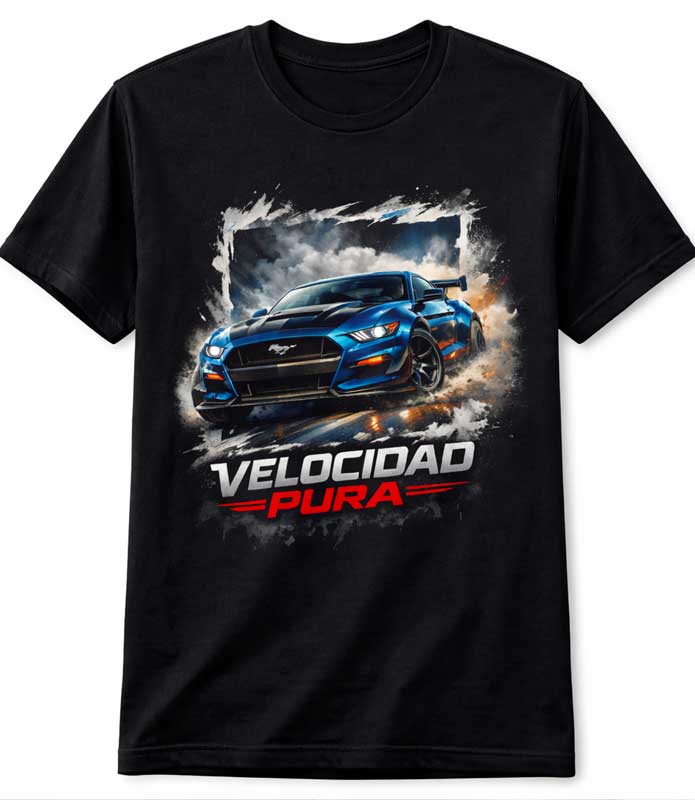 Playeras de autos mustang