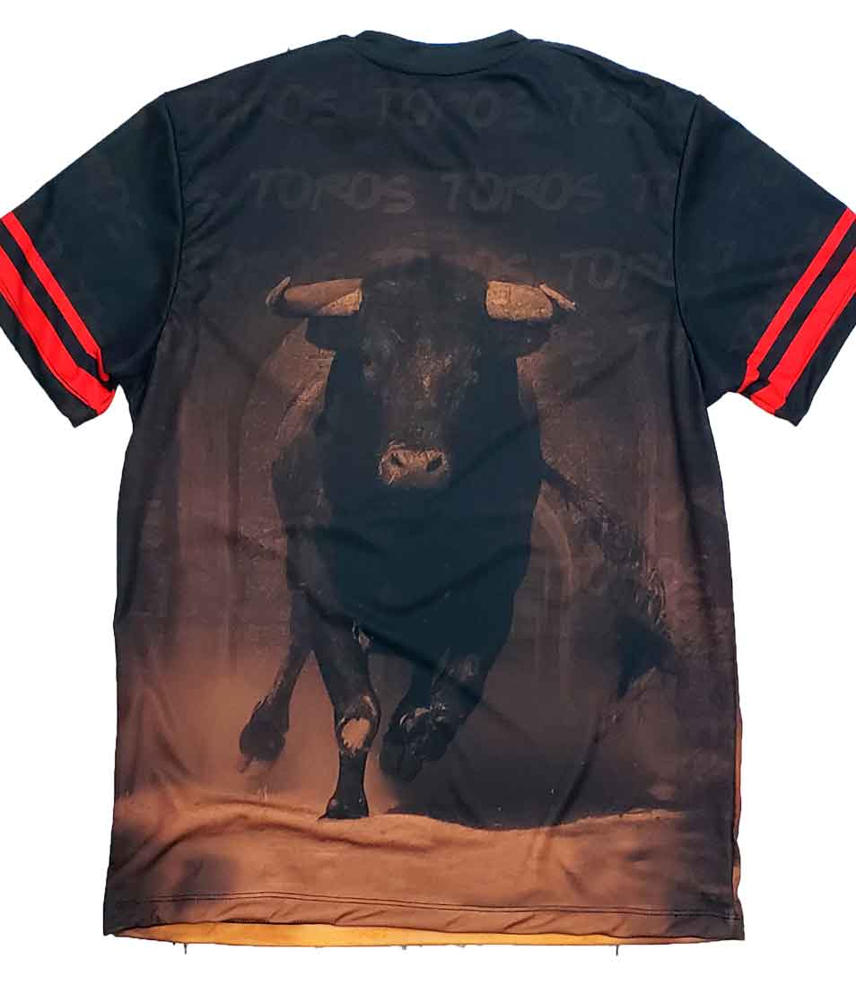 Playera toro bravo de lidia sublimada full print