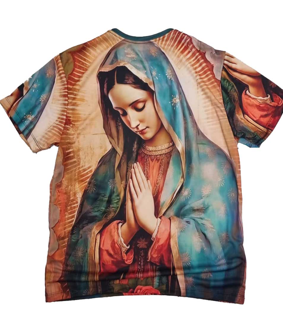 Camisa virgen de guadalupe sublimada